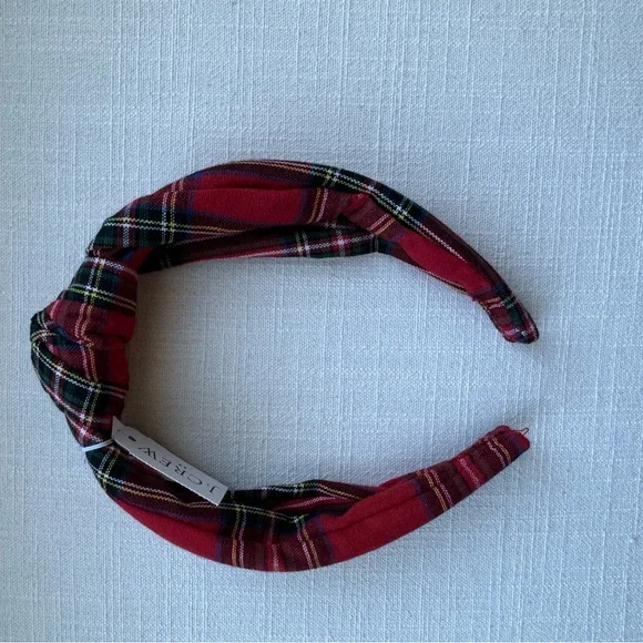 J.Crew Red Plaid Headband - Picture 5 of 6